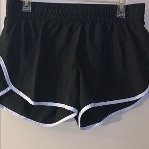 Black and White Running Shorts